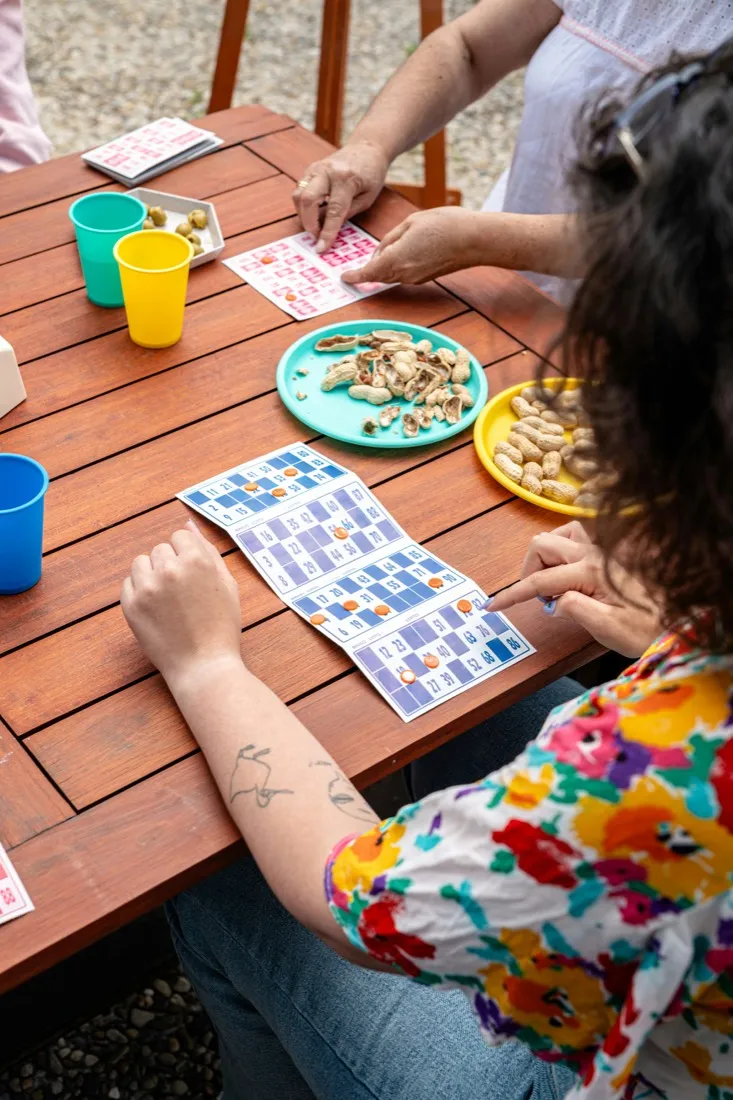 Friends playing a game together
